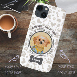 Anpassningsbar Pet Photo Phone Case - "Coffee, Tea