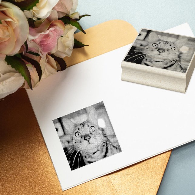 Anpassningsbar Pet Photo Rubber Frimärke Stämpel (Skapare uppladdad)