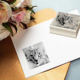Anpassningsbar Pet Photo Rubber Frimärke Stämpel