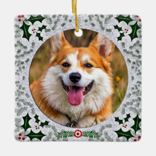 Anpassningsbar Pet Photo Scottish MacPherson Klan Julgransprydnad Keramik