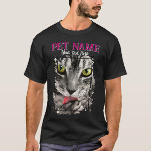 Anpassningsbar Pet Photo Text T-Shirt