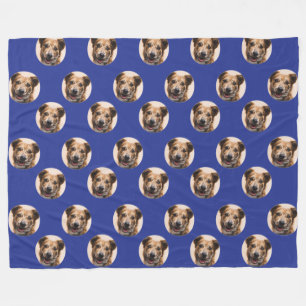 Anpassningsbar Pet Photo Thrid Blankett Fleecefilt