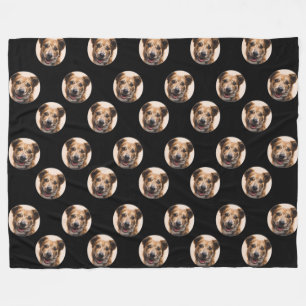 Anpassningsbar Pet Photo Throw Blanket Fleecefilt