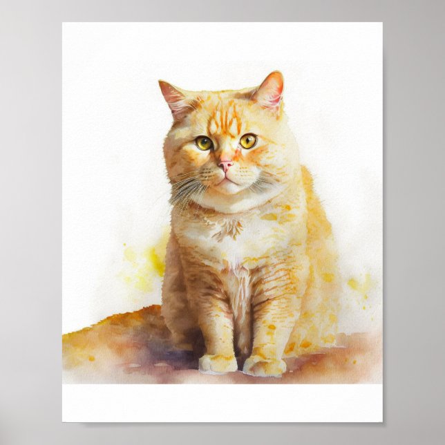 Anpassningsbar Pet Porträtt från Photo PRINTABLE W Poster (Framsidan)
