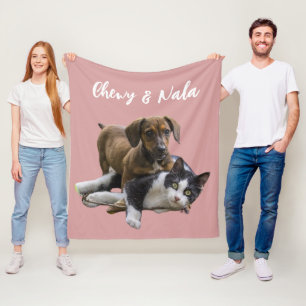Anpassningsbar Pet Porträtt Gift - Personlig Hund Fleecefilt