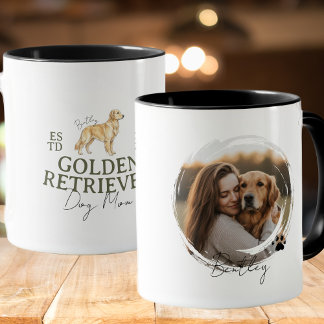 Anpassningsbar Pet Porträtt Hund Mamma Golden Retr Mugg