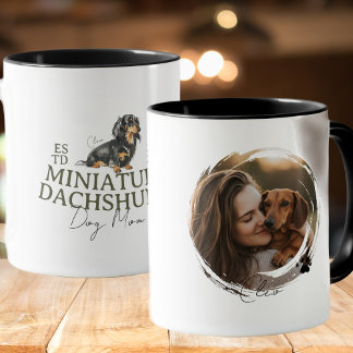 Anpassningsbar Pet Porträtt Hund Miniature Dachshu Mugg