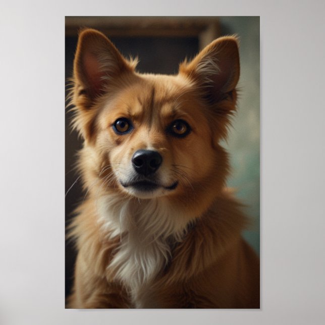 Anpassningsbar Pet Porträtt Poster (Framsidan)