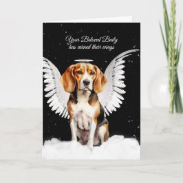 Anpassningsbar Pet Sympathy Förlust av Hund Beagle Kort