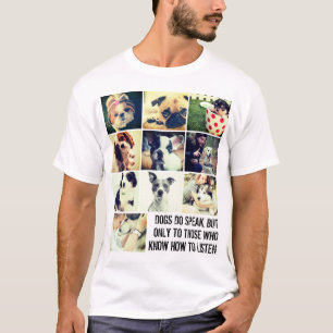 Anpassningsbar Pets-kollin och citat T Shirt