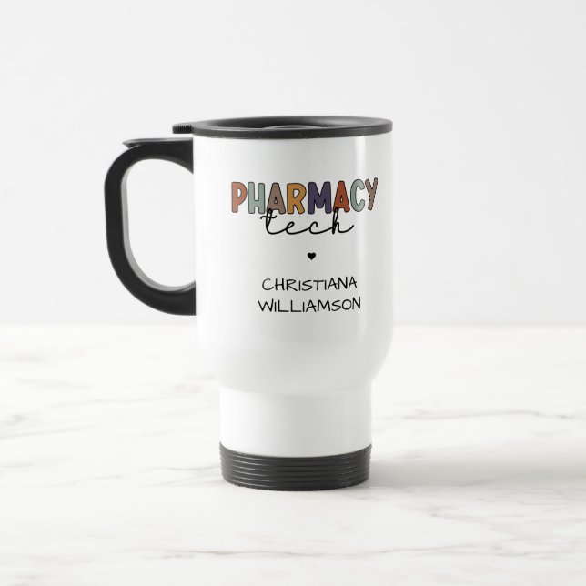 Anpassningsbar Pharmacy Tech Retro Pharmacy Techni Resemugg (Vänster)