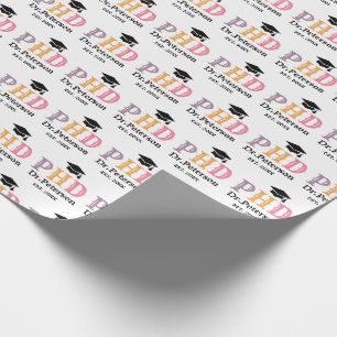 Anpassningsbar PHD ELLER Studenten Gift Presentpapper