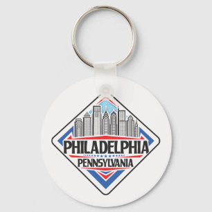 Anpassningsbar Philadelphia Pennsylvania Nyckelring