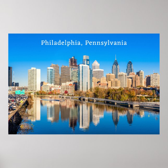 Anpassningsbar Philadelphia Pennsylvania Poster (Framsidan)
