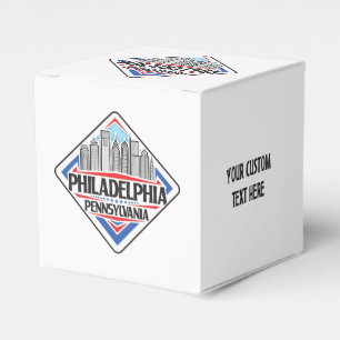 Anpassningsbar Philadelphia Pennsylvania Presentaskar