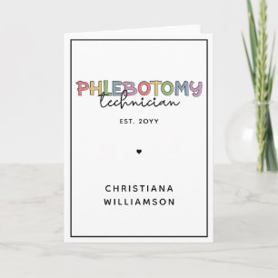 Anpassningsbar Phlebotomy Technician PBT Phlebotom Kort