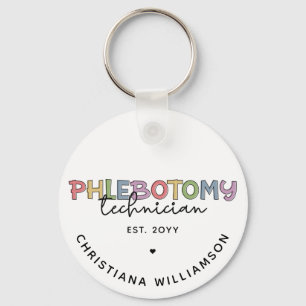 Anpassningsbar Phlebotomy Technician PBT Phlebotom Nyckelring