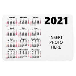 Anpassningsbar Photo 2021 Calendar | ANPASSNINGSBA Magnet