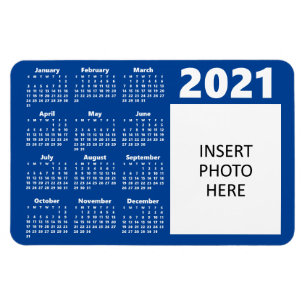 Anpassningsbar Photo 2021 Calendar Magnet