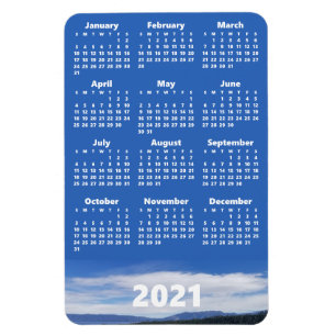 Anpassningsbar Photo 2021 Calendar   Vittext Portr Magnet