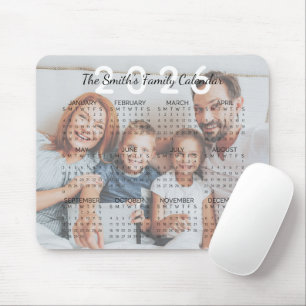 Anpassningsbar Photo 2026 Family Calendar Musmatta