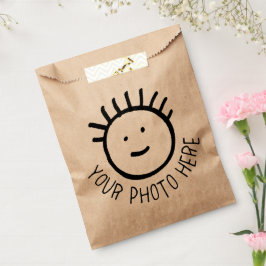 Anpassningsbar Photo 50 x KRAFT FAVOR BAGS - tom m