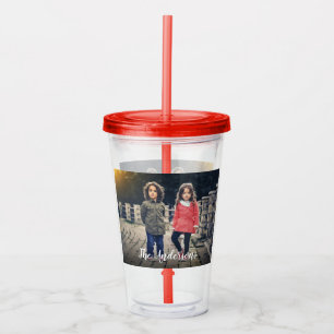 Anpassningsbar Photo Acrylic Tumbler Take Away Mugg