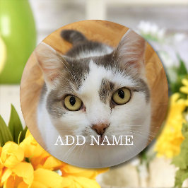 Anpassningsbar Photo and Namn Personlig Pinback Knapp