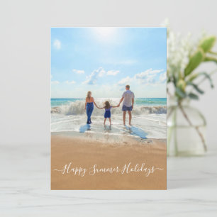 Anpassningsbar Photo and Text Card - Lycklig Somma