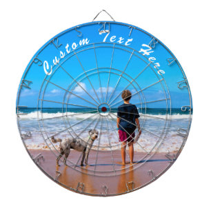 Anpassningsbar Photo and Text Dart Board med dina  Darttavla