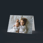 Anpassningsbar Photo and Text Little Brother Birth Kort<br><div class="desc">Anpassningsbar Foto och Text Little Brother eller Syster Birday Cute Card</div>