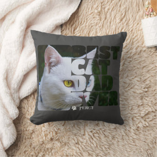 Anpassningsbar Photo and Text Personlig Best Cat P Kudde