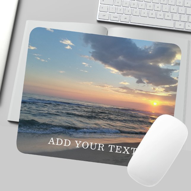 Anpassningsbar Photo and Text Personlig Mousepad Musmatta (Skapare uppladdad)