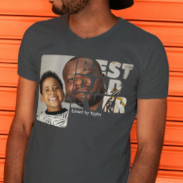 Anpassningsbar Photo and Text Personlig Pappa någo T Shirt