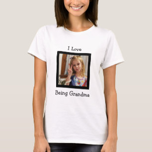 Anpassningsbar Photo and Text Shirt for Grandmas T