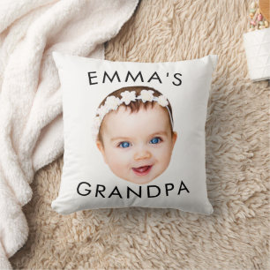 Anpassningsbar Photo Ansikte Mamma Grandma Grandpa Kudde