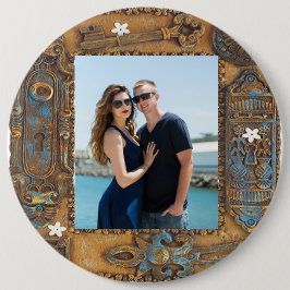 Anpassningsbar Photo Antique Skeleton Nyckel Ram,  Knapp