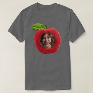 Anpassningsbar Photo Apple Ansikte T Shirt
