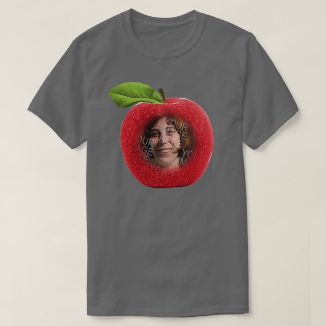 Anpassningsbar Photo Apple Ansikte T Shirt (Design framsida)
