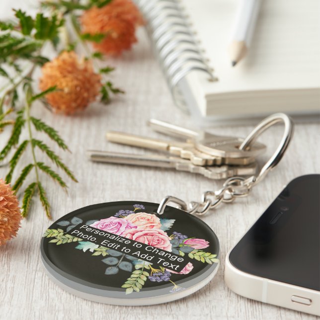 Anpassningsbar Photo Art Namn Monogram Acrylic RD  (Högra Framsidan)