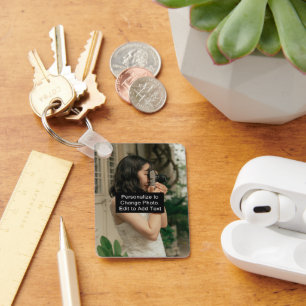 Anpassningsbar Photo Art Namn Monogram Citat Alum  Nyckelring