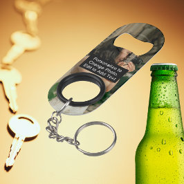 Anpassningsbar Photo Art Namn Monogram-citat Mini Flasköppnare
