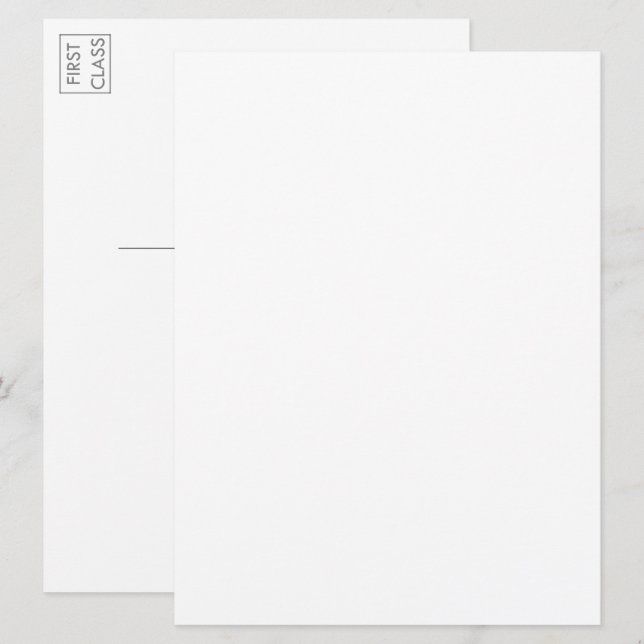 Anpassningsbar Photo Artwork Typography Large Post Inbjudningar (Fram/baksida)