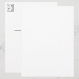 Anpassningsbar Photo Artwork Typography Large Post Inbjudningar