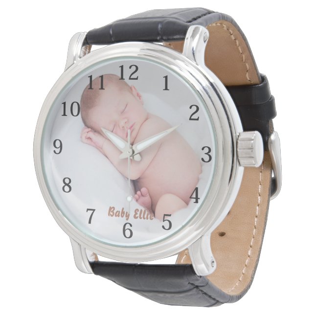 Anpassningsbar Photo Baby Armbandsur (Vinklad)