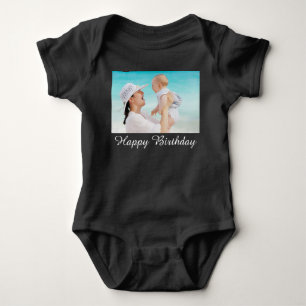 Anpassningsbar Photo Baby Bodykostym, ditt foto hä T Shirt