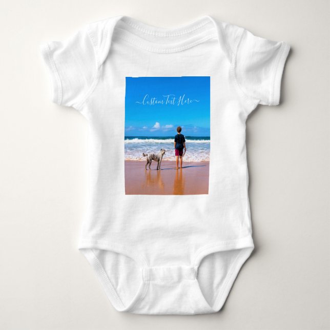 Anpassningsbar Photo Baby Bodykostym med foton och T Shirt (Framsida)