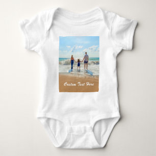 Anpassningsbar Photo Baby Bodykostym med foton och T Shirt