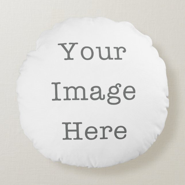 Anpassningsbar Photo Baby & Kids Cotton Pillow Rund Kudde (Framsidan)