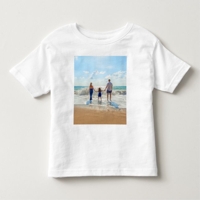 Anpassningsbar Photo Baby T-Shirt - din egen desig (Framsida)